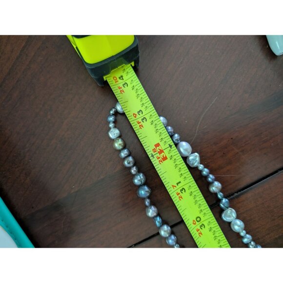 Long Natural Freshwater Pearl Strand Necklace - Picture 6 of 6